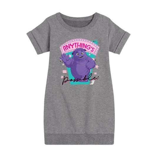 Girls' - IF Movie - Anything's Possible Graphic Short Sleeve Fleece Dress