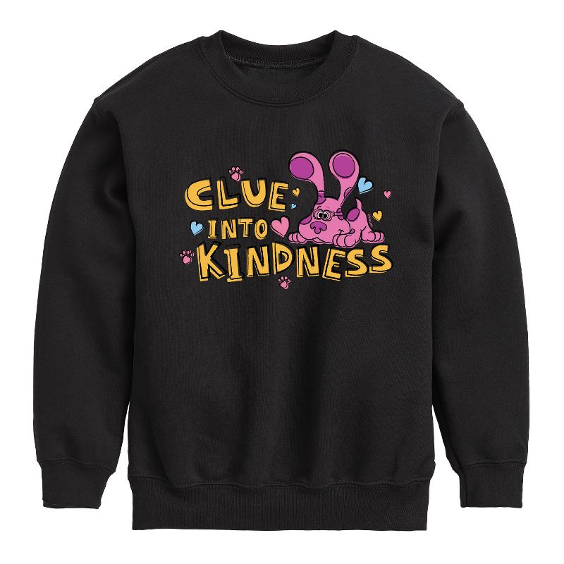 Boys' - Blue's Clues & You! - Clue into Kindness Graphic Long Sleeve Fleece Sweatshirt