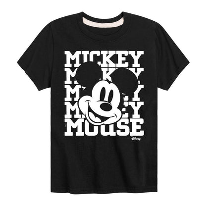 Boys' - Disney - Mickey, Mickey, Mickey Mouse Short Sleeve Graphic T-Shirt