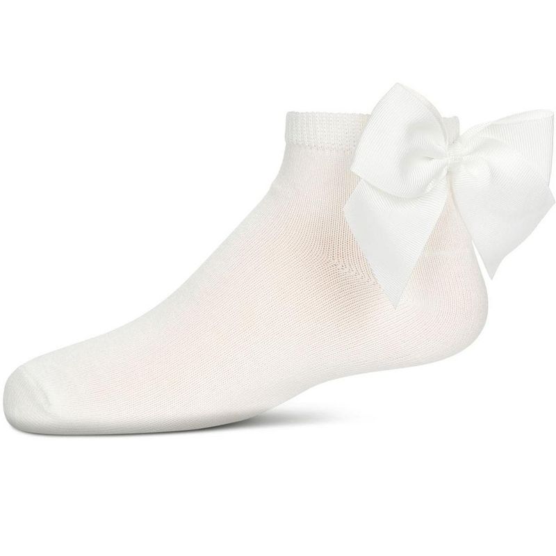 Memoi Girls' Bow Back Anklet Socks