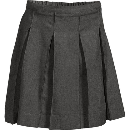 Lands' End School Uniform Kids Solid Box Pleat Skirt Below the Knee