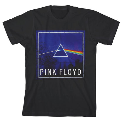 تي شيرت أسود للأولاد من ألبوم Dark Side Of The Moon من Pink Floyd