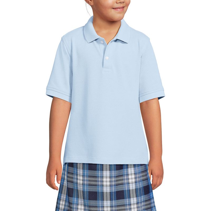 Lands' End School Uniform Kids Short Sleeve Mesh Polo Shirt