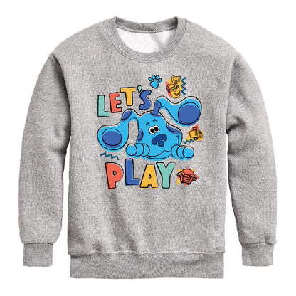Boys' - Blue's Clues & You! - Let's Play Graphic Long Sleeve Fleece Sweatshirt