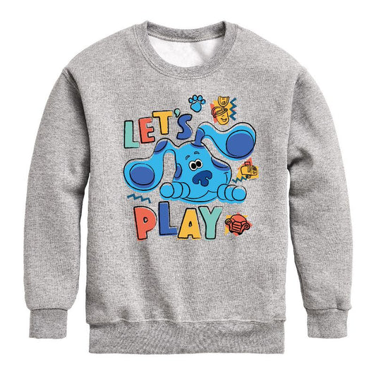 Boys' - Blue's Clues & You! - Let's Play Graphic Long Sleeve Fleece Sweatshirt