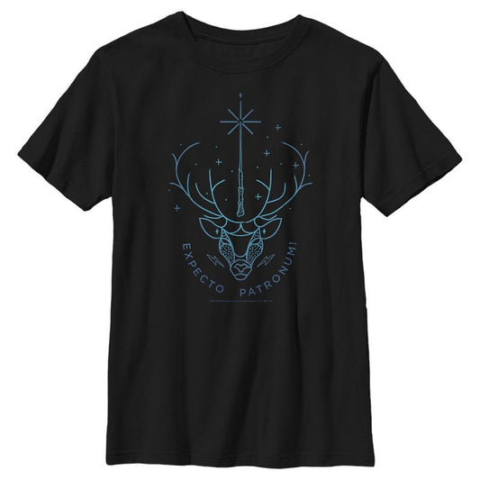 Boy's Harry Potter Stag Patronus Line Art T-Shirt