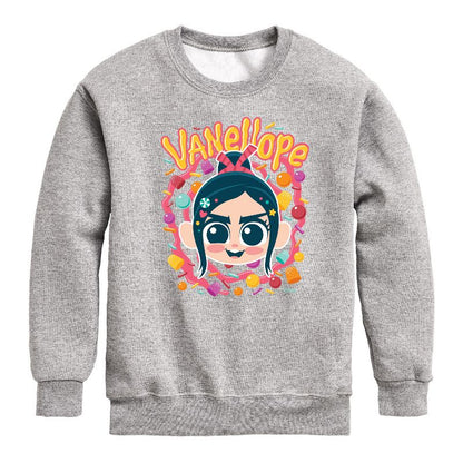 Boys' - Disney - Vanellope & Candy Graphic Long Sleeve Fleece Sweatshirt