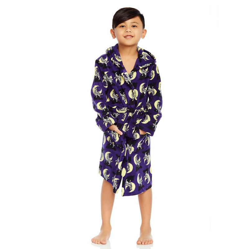 Leveret Kids Fleece Hooded Robe