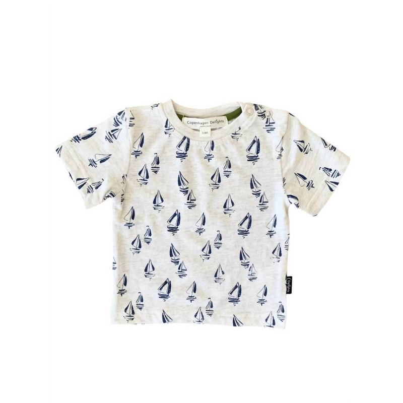 تيشيرت مطبوع عليه صورة قارب شراعي للأولاد - كوبنهاغن ديلايتس