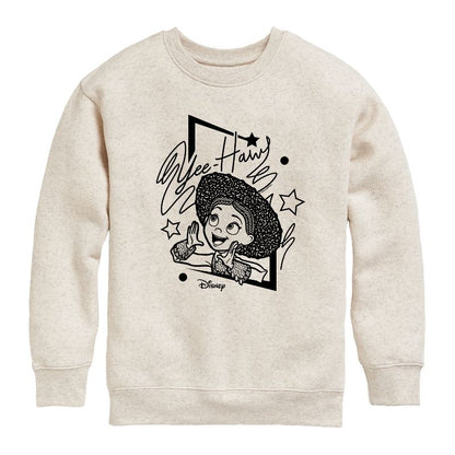 Boys' - Disney - Jesse Yeehaw Graphic Long Sleeve Fleece Sweatshirt