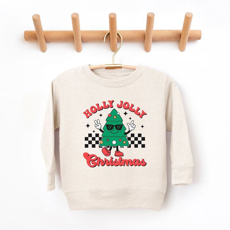 The Juniper Shop Holly Jolly Christmas Tree Youth Ultra-Soft Graphic Sweatshirt
