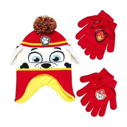 Paw Patrol Boys Winter Hat and 2 Pair Gloves or Mittens Set, Kids Ages 2-7
