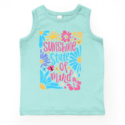 The Juniper Shop Boho Sunshine State Of Mind Flowers Youth Tank Top
