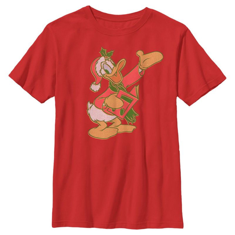 تي شيرت عيد الميلاد ميكي وأصدقاؤه دونالد داك للأولاد