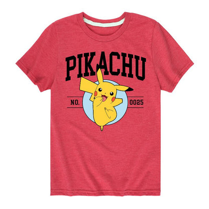 تي شيرت جرافيكي بأكمام قصيرة للأولاد - بوكيمون - بيكاتشو كوليجيت