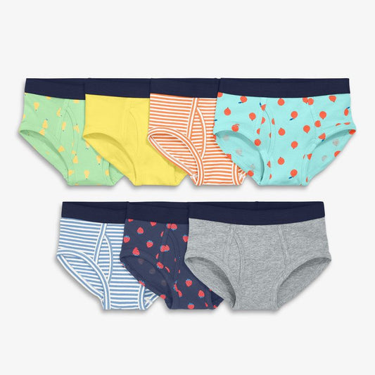 Primary Kids Brief 7-Pack in Fruit Mix