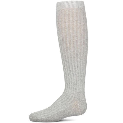 Memoi Ribbed Cotton Blend Knee High Sock