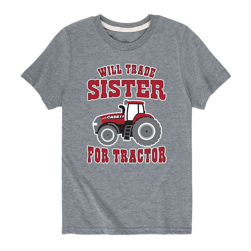 Boys' - Case IH - Will Trade Sister For Tractor Short Sleeve Graphic T-Shirt