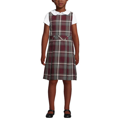 Lands' End Kids Uniform Plaid Jumper
