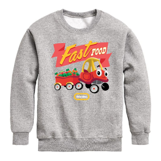 Boys' - Little Tikes - Fast Food Towing Graphic Long Sleeve Fleece Sweatshirt