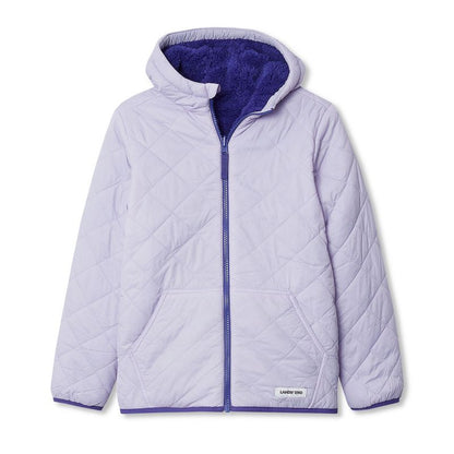 Lands' End Kids Reversible Water Resistant High Pile Insulated Jacket