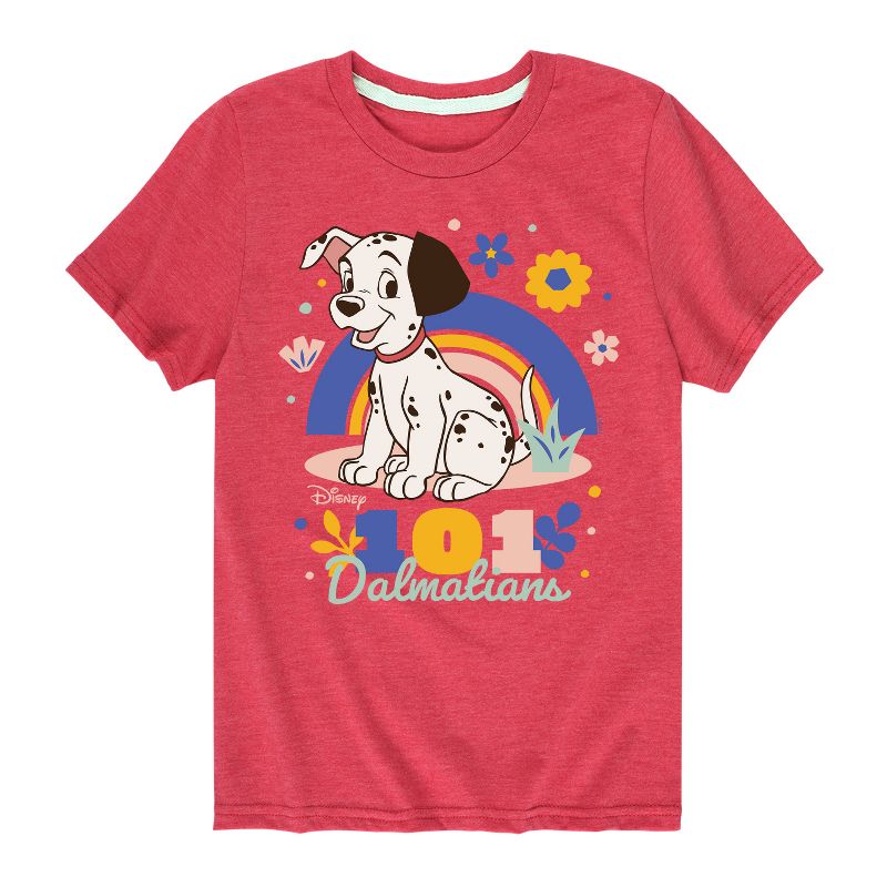 Boys' - 101 Dalmatians - Spring Flowers Short Sleeve Graphic T-Shirt