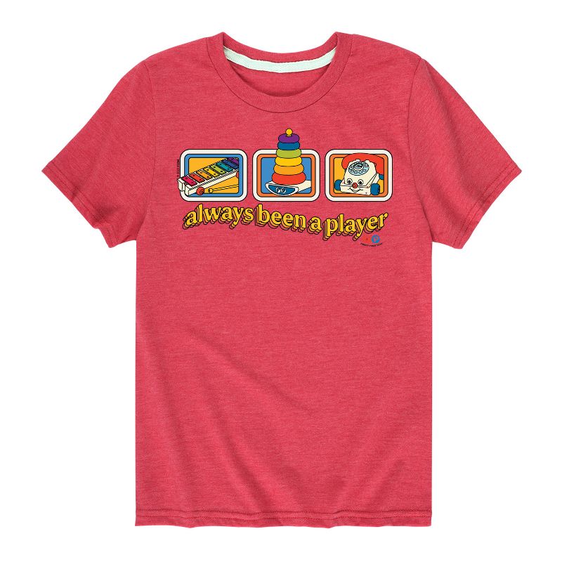 تي شيرت جرافيكي بأكمام قصيرة للأولاد من فيشر برايس - لاعب مدى الحياة