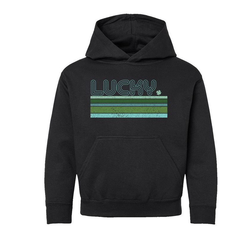 The Juniper Shop Retro Lucky Stripes Youth Graphic Hoodie
