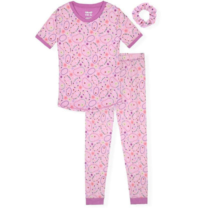 Sleep On It Girls 2-Piece Super Soft Jersey Snug-Fit Pajama Set - Toddler Pajamas to Girls Pajama Sets