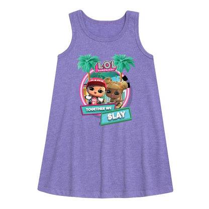Girls' - Lol Surprise! - Together We Slay Graphic Sleeveless Aline Dress