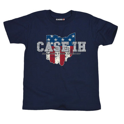 Boys' - Case IH - Country Patriotic OH Short Sleeve Graphic T-Shirt