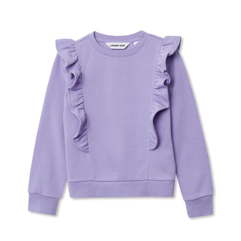 بلوزة لاندز إند للأطفال بأكمام طويلة من الصوف المريح مع كشكشة