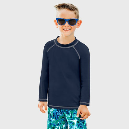 City Threads Boys UPF 50+ Long Sleeve Rashguard - USA-Made