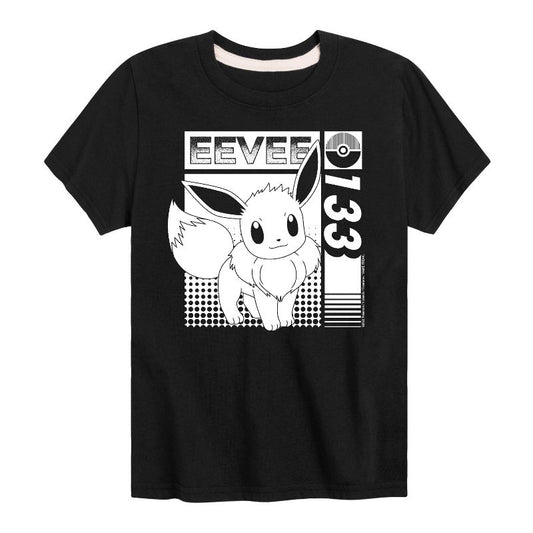 تي شيرت جرافيكي بأكمام قصيرة للأولاد - بوكيمون - إيفي 133 عادي من الجيل الأول