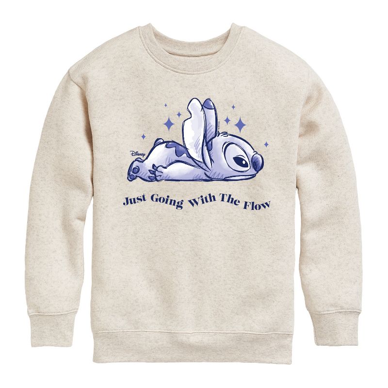 Boys' - Disney - Lilo & Stitch Graphic Long Sleeve Fleece Sweatshirt