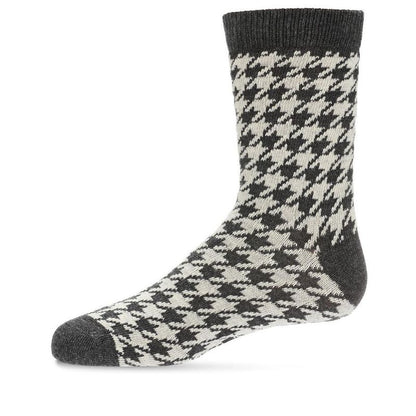 Memoi Boys' Houndstooth Crew Socks