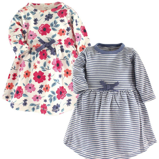 Luvable Friends Touched by Nature Long-Sleeve Dresses 2pk Set