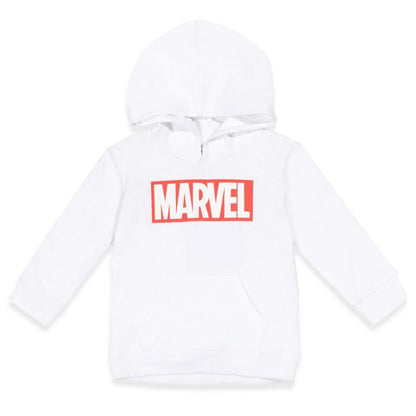 Marvel Comics Iconic Logo Fleece Pullover Hoodie Toddler to Big Kid