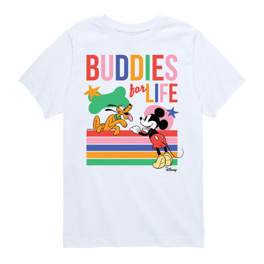 Boys' - Disney - Mickey & Pluto Short Sleeve Graphic T-Shirt