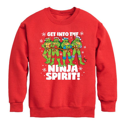 Boys' - Teenage Mutant Ninja Turtles - Get Into The Ninja Spirit Graphic Long Sleeve Fleece Sweatshirt