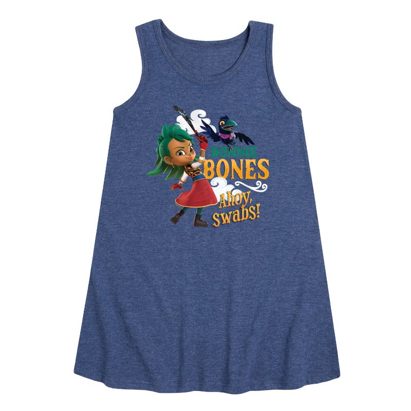 Girls' - Santiago of The Seas - Bonnie Bones Swabs Graphic Sleeveless Aline Dress