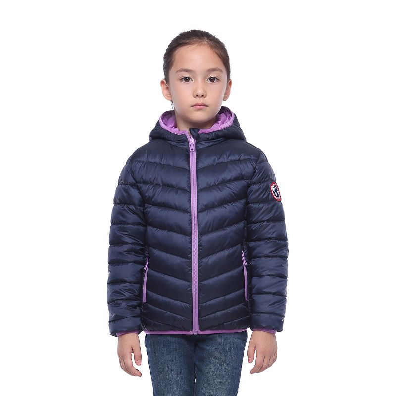 Rokka&Rolla Girls' Reversible Light Puffer Jacket Coat