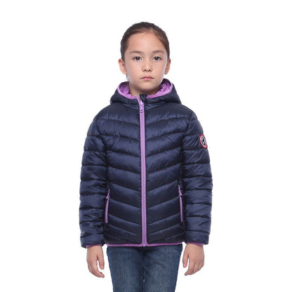 Rokka&Rolla Girls' Reversible Light Puffer Jacket Coat