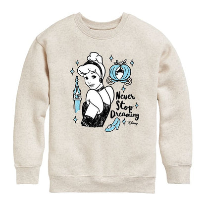 Boys' - Disney - Never Stop Dreaming Graphic Long Sleeve Fleece Sweatshirt