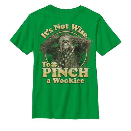 Boy's Star Wars St. Patrick's Day Don't Pinch a Wookiee T-Shirt
