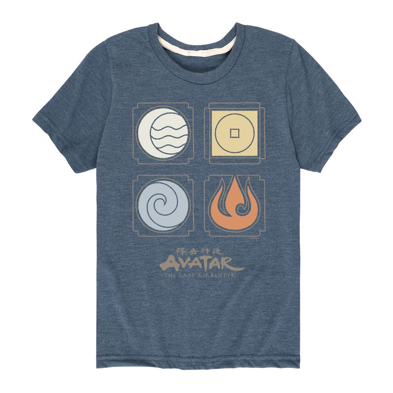 Boys' - Avatar: The Last Airbender - Nations Symbols Short Sleeve Graphic T-Shirt