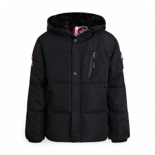 جاكيت بافر للأولاد من Canada Weather Gear - نايلون شتوي معزول ببطانة من الفرو الصناعي - جاكيتات تزلج خارجية للأولاد (8-20)