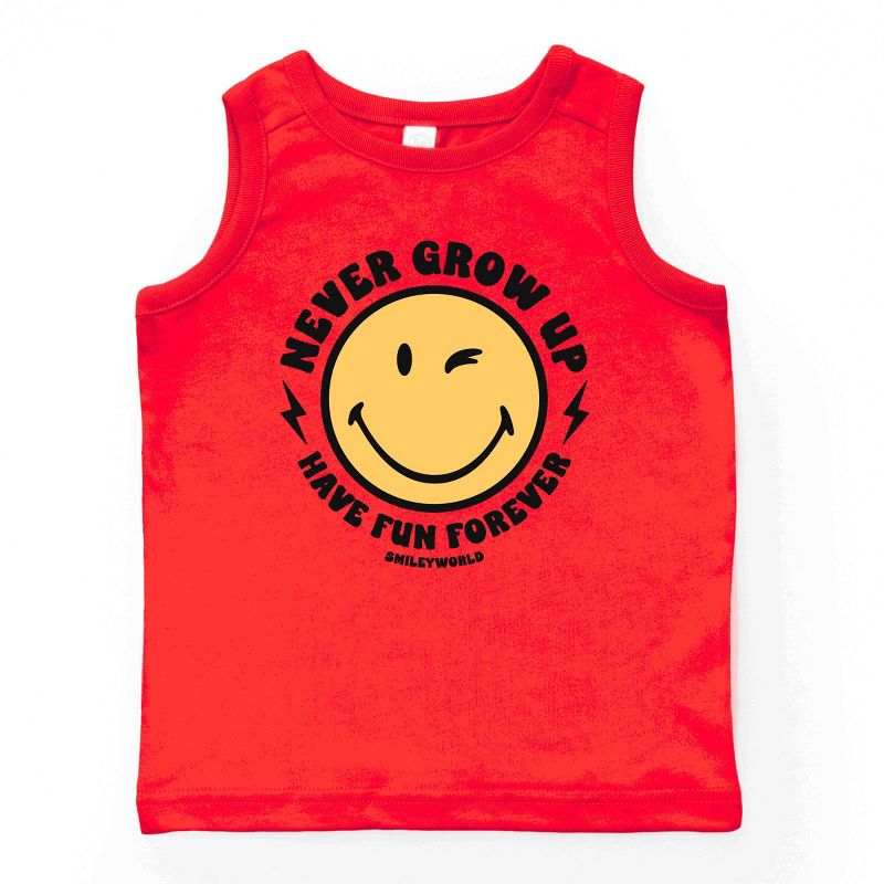 قميص بدون أكمام للشباب من The Juniper Shop SmileyWorld Never Grow Up