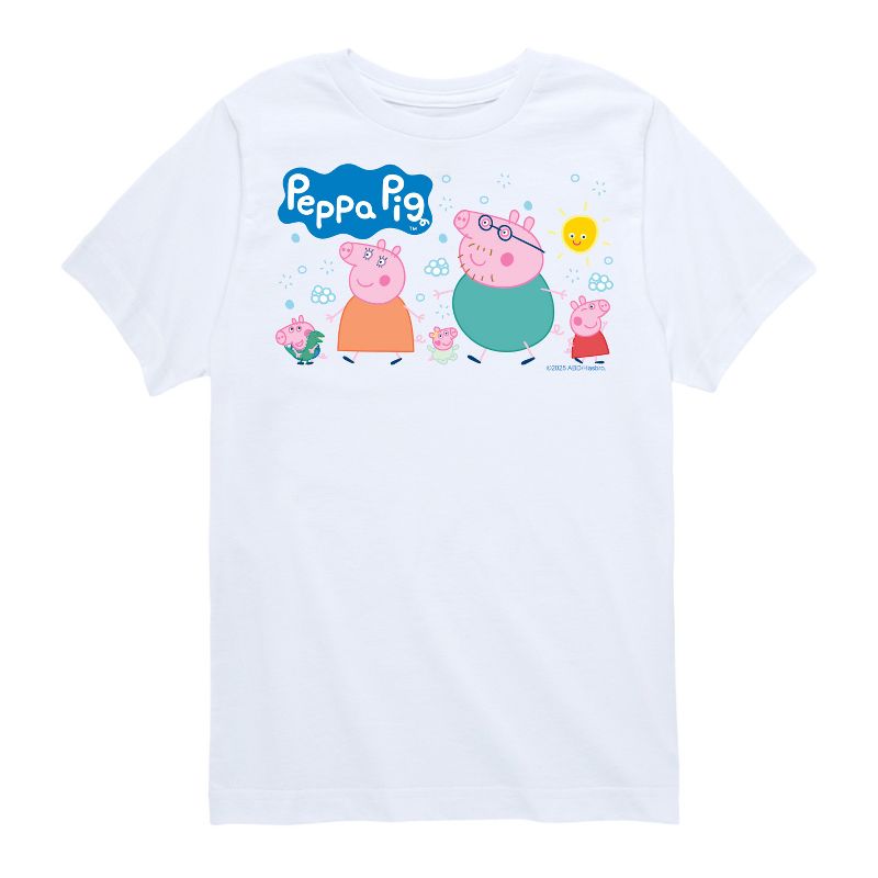 تي شيرت جرافيكي بأكمام قصيرة من تشكيلة عائلة بيبا بيغ للأولاد