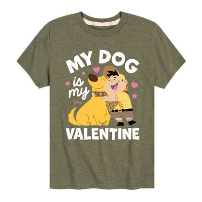 Boys' - Disney - Dug My Dog Is My Valentine Short Sleeve Graphic T-Shirt